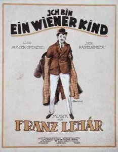 Cover of the score sheet for Ich Bin Ein Wiener Kind