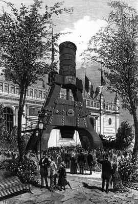 Universal Exhibition in Paris in 1878 the Le Creusot Power hammer in Champs de Mars