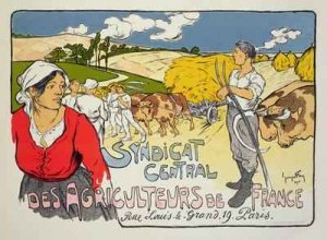 Reproduction of a poster advertising the Central Syndicate of French Farmers