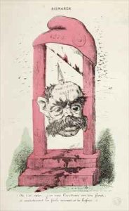 Caricature of Otto von Bismarck 1815-98