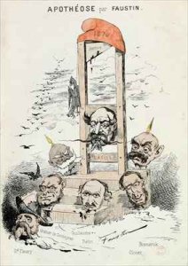 Caricatures of Victor Hugo 1802-85 and Napoleon III 1809-73