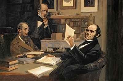 Joseph Hooker Charles Lyell and Charles Robert Darwin