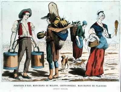 Water Carrier Melon Seller Rag and Bone Woman and Confectionery Seller in the Eighteenth Century