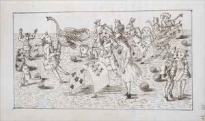 Alice and the Red Queen play croquet