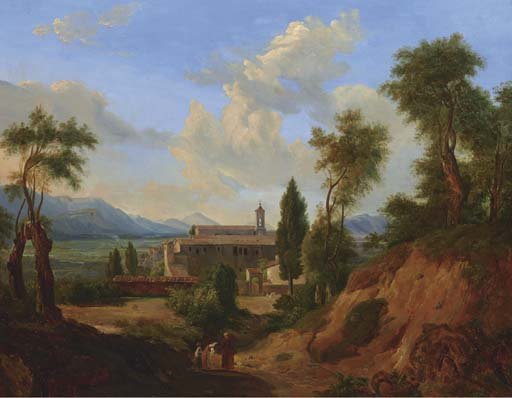 Italian Landscape with Monastery