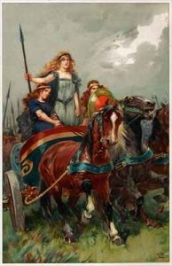 Spear in hand, Boadicea led them to attack