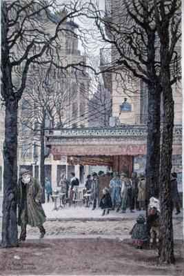 Queue at the Tabac on the corner of the Avenue du Maine and the rue Gassendi, Paris