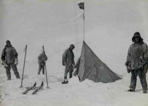 Forestalled Amundsen's tent at the South Pole