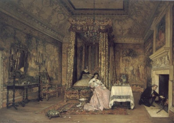 Old Letters - a scene at Knole, 1873