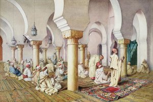 At Prayer in the Mosque 1884