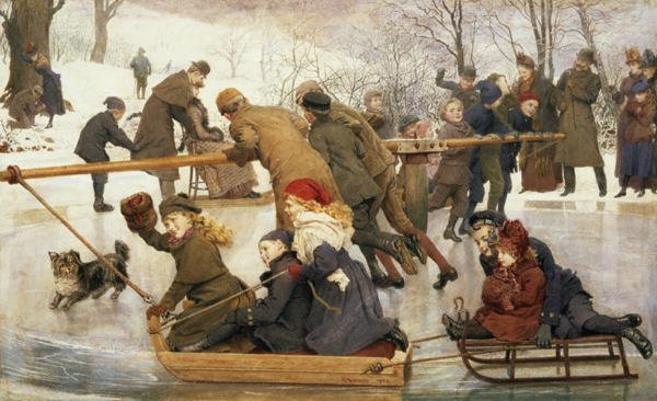 A Merry-Go-Round on the Ice  1888