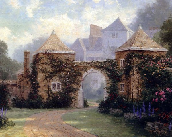 Entrance to the manor house