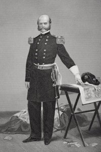 Portrait of Major General Ambrose Everett Burnside (1824-81)