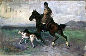 Rider with Greyhounds, c.1890