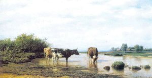 Cows as Watering, 1879