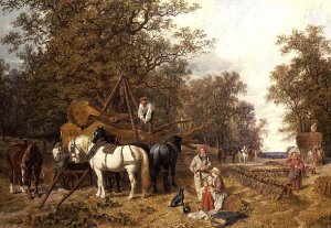 The Timber Waggon, 1858