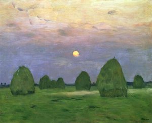 Hayricks at Dusk, 1899