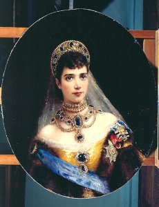 Portrait of Empress Maria Fyodorovna (1847-1928) Dagmar of Denmark