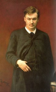 Portrait of the composer Alexander Konstantinovich Glazunov (1865-1936) 1887