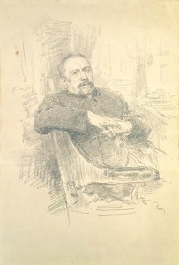 Portrait of Nikolaj Leskov (1831-95), 1889