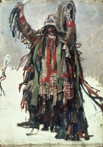 A Shaman, sketch for Yermak Conquers Siberia, 1893