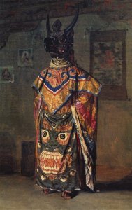 Buddhist Lama during the Holiday in the Pemionchi Cloister, 1874-76