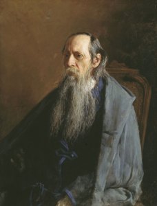 Portrait of the author Michail Saltykov-Shchedrin