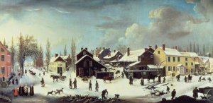 Winter Scene in Brooklyn  c.1817