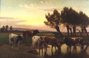 Evening near Amberley, 1923