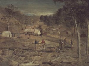 Mining camp at Bathurst, c.1851