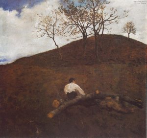 Landscape in Springtime with the Flower Hill 1898