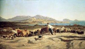 Cattle herding near Marseilles 1853