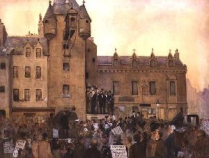 Before the Ballot Act Canongate Tolbooth Edinburgh 1884