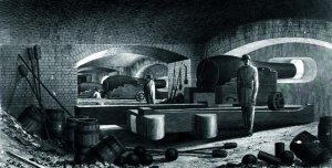 Fort Sumter Interior View of Three Gun Battery