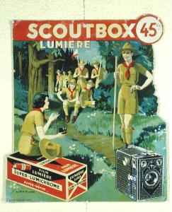 Poster advertising the Scoutbox camera