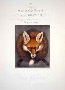 Title Page from A Series of Eight Plates of Fox Hunting