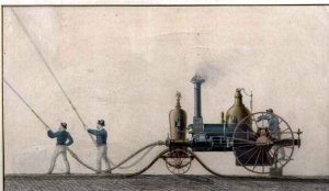 The first steam fire engine used in the United States in 1841