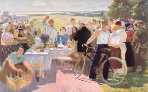 Harvest Celebration at a Collective Farm