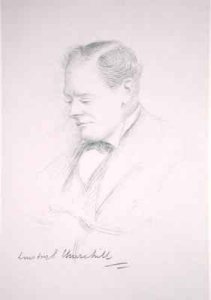 Portrait of Winston Churchill 1874-1965