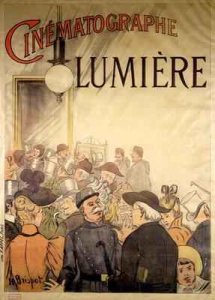 Poster advertising the 'Cinematographe Lumiere'