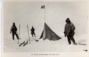 Tent left at the South Pole by Roald Amundsen