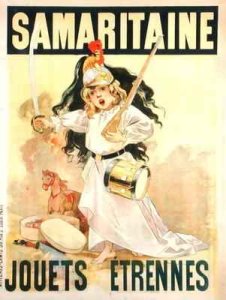 Poster advertising toys for sale at 'La Samaritaine'