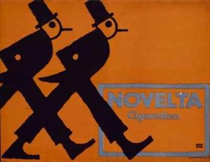 German advertisement for 'Novelta' cigarettes