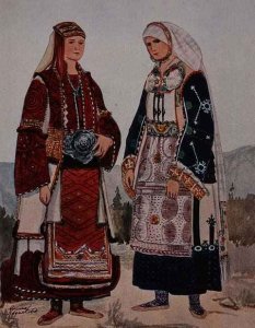 Macedonian costume sketch