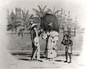 Sunday Morning in Town, from 'Bridgen's West Indian Sketches', 1851